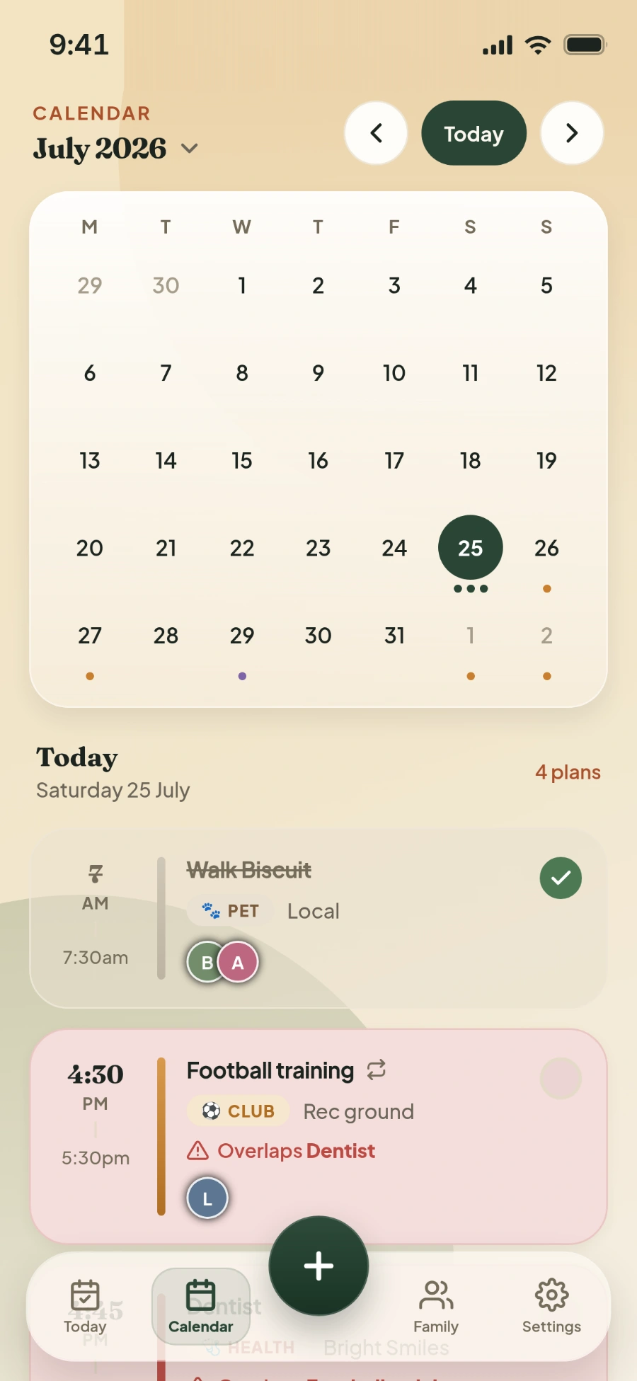 Month calendar
